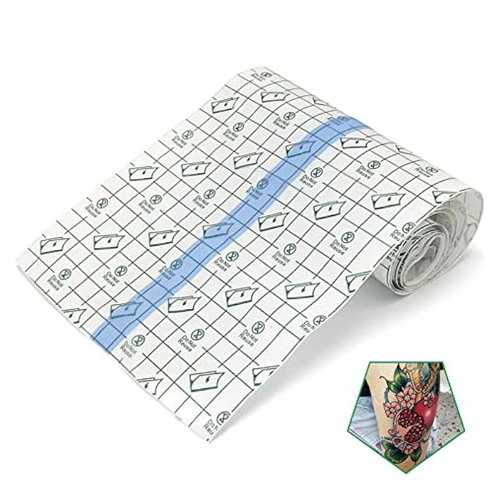 Flatoedu Tattoo Aftercare Bandage Roll 6" x 2 Yard - Waterproof Transparent Film for Tattoo Initial Healing and Skin Repair Adhesive Tattoo Supply Wrap - Image 1